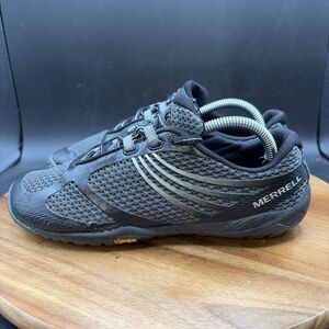Merrell Pace Glove 3 Barefoot Womens Size 6.5 Running Shoes Black Sneakers